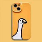 For iPhone 14 Film Printing Ultra-thin All Inclusive PC Phone Case(Duck) - 1