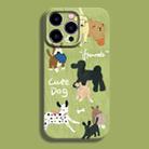 For iPhone 14 Pro Film Printing Ultra-thin All Inclusive PC Phone Case(Oil Painting Dogs) - 1