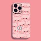 For iPhone 14 Pro Max Film Printing Ultra-thin All Inclusive PC Phone Case(Love Pigs) - 1