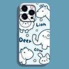 For iPhone 14 Pro Max Film Printing Ultra-thin All Inclusive PC Phone Case(Cartoon Elephant) - 1