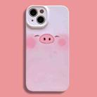 For iPhone 13 Film Printing Ultra-thin All Inclusive PC Phone Case(Shy Pig) - 1
