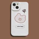 For iPhone 12 Film Printing Ultra-thin All Inclusive PC Phone Case(Bear) - 1