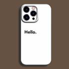 For iPhone 12 Pro Max Film Printing Ultra-thin All Inclusive PC Phone Case(Hello) - 1