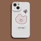 For iPhone 11 Film Printing Ultra-thin All Inclusive PC Phone Case(Bear) - 1