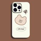 For iPhone 11 Pro Max Film Printing Ultra-thin All Inclusive PC Phone Case(Bear) - 1