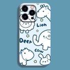 For iPhone 11 Pro Max Film Printing Ultra-thin All Inclusive PC Phone Case(Cartoon Elephant) - 1