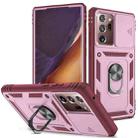 For Samsung Galaxy Note20 Ultra Sliding Camera Cover TPU + PC Phone Case(Pink+Red) - 1
