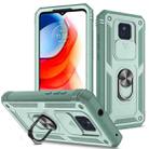 For Motorola Moto G Play 2021 Sliding Camera Cover TPU + PC Phone Case(Green+Green) - 1