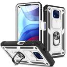 For Motorola Moto G Power 2021 Sliding Camera Cover TPU + PC Phone Case(White+Black) - 1