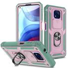 For Motorola Moto G Power 2021 Sliding Camera Cover TPU + PC Phone Case(Pink+Green) - 1