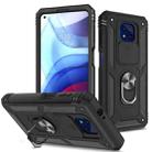 For Motorola Moto G Power 2021 Sliding Camera Cover TPU + PC Phone Case(Black+Black) - 1