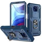 For Motorola Moto G Power 2021 Sliding Camera Cover TPU + PC Phone Case(Blue+Blue) - 1