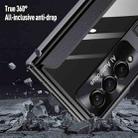For Samsung Galaxy Z Fold4 Full Body Electroplating Hinge Phone Case(Black) - 7