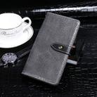 For Motorola Moto G8 Power idewei Crocodile Texture Horizontal Flip Leather Case with Holder & Card Slots & Wallet(Grey) - 1