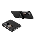 For Huawei P50 Pocket SULADA Invisible Bracket Leather Back Cover Phone Case(Black) - 1