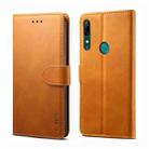 For Huawei Y9 Prime (2019) GUSSIM Business Style Horizontal Flip Leather Case with Holder & Card Slots & Wallet(Khaki) - 1