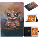 For iPad mini 5 / 4 / 3 / 2 / 1 Coloured Drawing Pattern Horizontal Flip Leather Case with Holder & Card Slot & Sleep / Wake-up Function(Owl) - 1