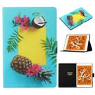 For iPad mini 5 / 4 / 3 / 2 / 1 Coloured Drawing Pattern Horizontal Flip Leather Case with Holder & Card Slot & Sleep / Wake-up Function(Pineapple) - 1