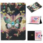 For iPad 10.2 Coloured Drawing Pattern Horizontal Flip Leather Case with Holder & Card Slot & Sleep / Wake-up Function(Butterflies) - 1