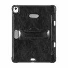 For iPad 10.2 / Pro 10.5 / Air 3 360 Degree Rotation Handheld Leather Back Tablet Case with Pencil Slot(Black) - 1