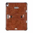 For iPad Air 4 / Air 5 360 Degree Rotation Handheld Leather Back Tablet Case with Pencil Slot(Brown) - 1