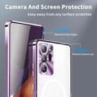 For Samsung Galaxy Note20 Ultra MagSafe Frosted Metal Phone Case(Purple) - 2