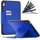 For iPad 10th Gen 10.9 2022 PC + TPU + PU Protective Tablet Case with Pen Slot / Sleep / Wake-up Function(Blue) - 1