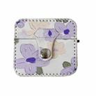 For AirPods Pro 2 PU Leather Wireless Earphone Case(Oil Painting Flowers) - 1