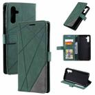 For Samsung Galaxy A14 5G Skin Feel Splicing Leather Phone Case(Green) - 1