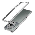 For Xiaomi 12S Ultra Aurora Metal Frame Protective Phone Case(Silver) - 1