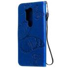 For OnePlus 8 Pro 3D Butterflies Embossing Pattern Horizontal Flip Leather Case with Holder & Card Slot & Wallet & Lanyard(Blue) - 3