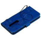 For OnePlus 8 Pro 3D Butterflies Embossing Pattern Horizontal Flip Leather Case with Holder & Card Slot & Wallet & Lanyard(Blue) - 5