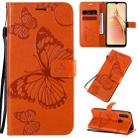 For OPPO A8 / A31 (2020) 3D Butterflies Embossing Pattern Horizontal Flip Leather Case with Holder & Card Slot & Wallet & Lanyard(Orange) - 1