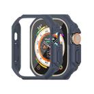 For Apple Watch Ultra 49mm Mijobs Ultra-thin Bezel PC Watch Case(Dark Blue) - 1