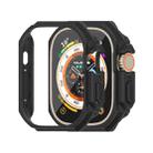 For Apple Watch Ultra 49mm Mijobs Ultra-thin Bezel PC Watch Case(Black) - 1