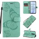 For Xiaomi Redmi K30 3D Butterflies Embossing Pattern Horizontal Flip Leather Case with Holder & Card Slot & Wallet & Lanyard(Green) - 1