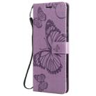 For Sony Xperia 1 II 3D Butterflies Embossing Pattern Horizontal Flip Leather Case with Holder & Card Slot & Wallet & Lanyard(Purple) - 2