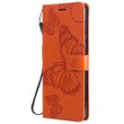 For Sony Xperia 1 II 3D Butterflies Embossing Pattern Horizontal Flip Leather Case with Holder & Card Slot & Wallet & Lanyard(Orange) - 2