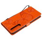 For Sony Xperia 1 II 3D Butterflies Embossing Pattern Horizontal Flip Leather Case with Holder & Card Slot & Wallet & Lanyard(Orange) - 5