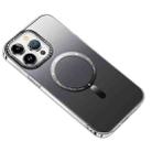 For iPhone 14 Plus MagSafe Gradient Phone Case(Black) - 1