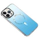 For iPhone 14 Plus MagSafe Gradient Phone Case(Blue) - 1