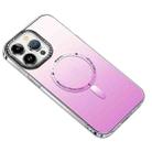 For iPhone 14 Plus MagSafe Gradient Phone Case(Pink) - 1