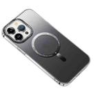 For iPhone 11 Pro Max MagSafe Gradient Phone Case(Black) - 1