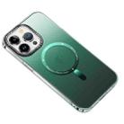 For iPhone 11 Pro MagSafe Gradient Phone Case(Dark Green) - 1