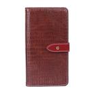 For Blackview BV9600 Pro idewei Crocodile Texture Horizontal Flip Leather Case with Holder & Card Slots & Wallet(Wine Red) - 1
