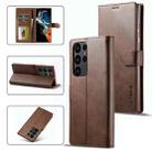 For Samsung Galaxy S23 Ultra 5G LC.IMEEKE Calf Texture Horizontal Flip Leather Phone Case(Coffee) - 1