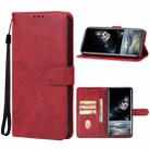 For ZTE Axon 40 Ultra Space Edition Leather Phone Case(Red) - 1