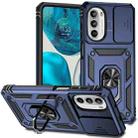 For Motorola Moto G52/G82 Sliding Camshield Holder Phone Case(Blue) - 1