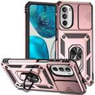 For Motorola Moto G52/G82 Sliding Camshield Holder Phone Case(Rose Gold) - 1