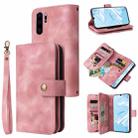 For Huawei P30 Pro Multifunctional Card Slot Zipper Wallet Leather Phone Case(Rose Gold) - 1